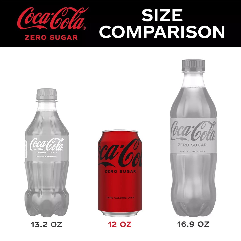 Coke Zero Sugar Soda, 12 fl oz, 35-Pack Cans