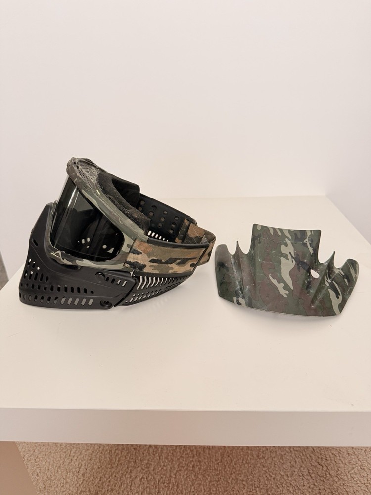 Jt Proflex With Camo Frame, Strap, And Visor. Hard Bottoms
