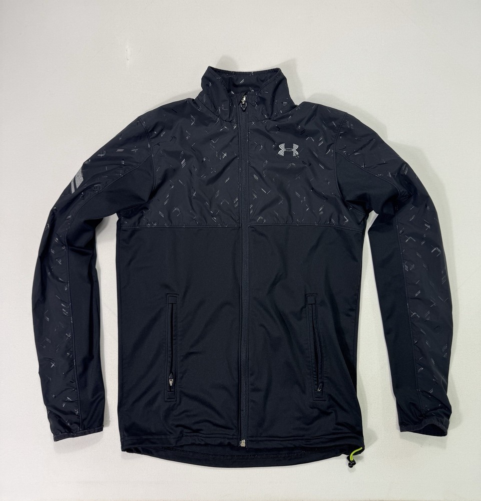 Under Armour Catalyst Men's Small Full Zip Jacket Vented Active Pockets Black