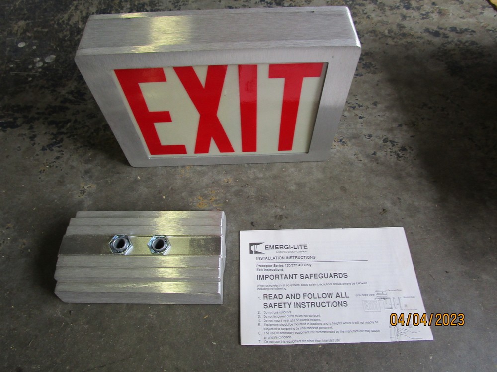 Emergi-Lite Exit Sign Two Sided
