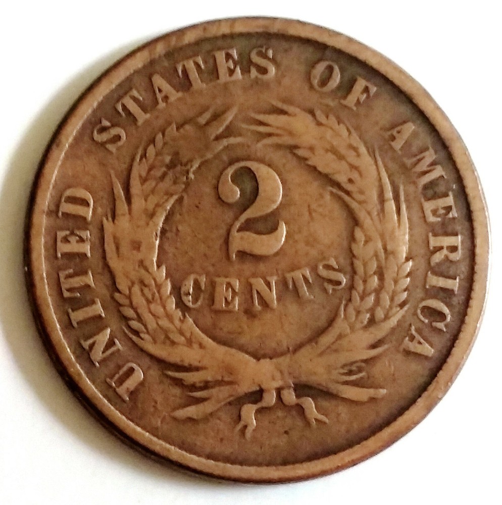 1864-P Two-Cent Karge Motto Copper Coin