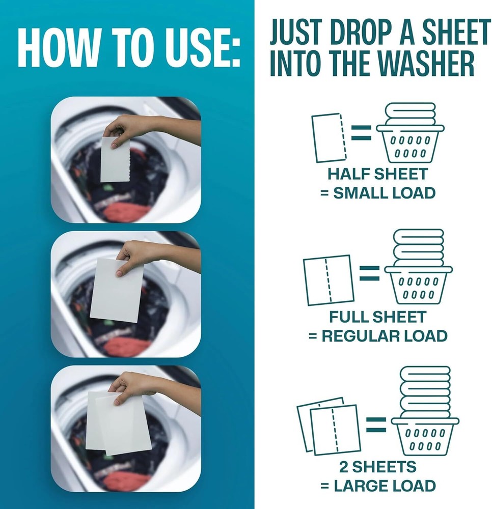 Eco Friendly Laundry Detergent Sheets (100 sheets 200 loads) - Sudstainables