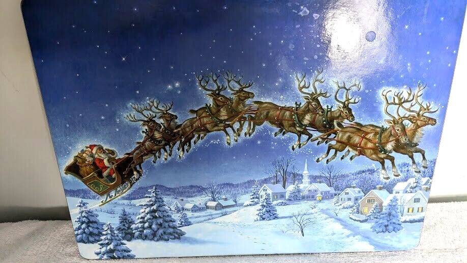 2009 Pottery Barn Kids Santa's Sleigh Placemats
