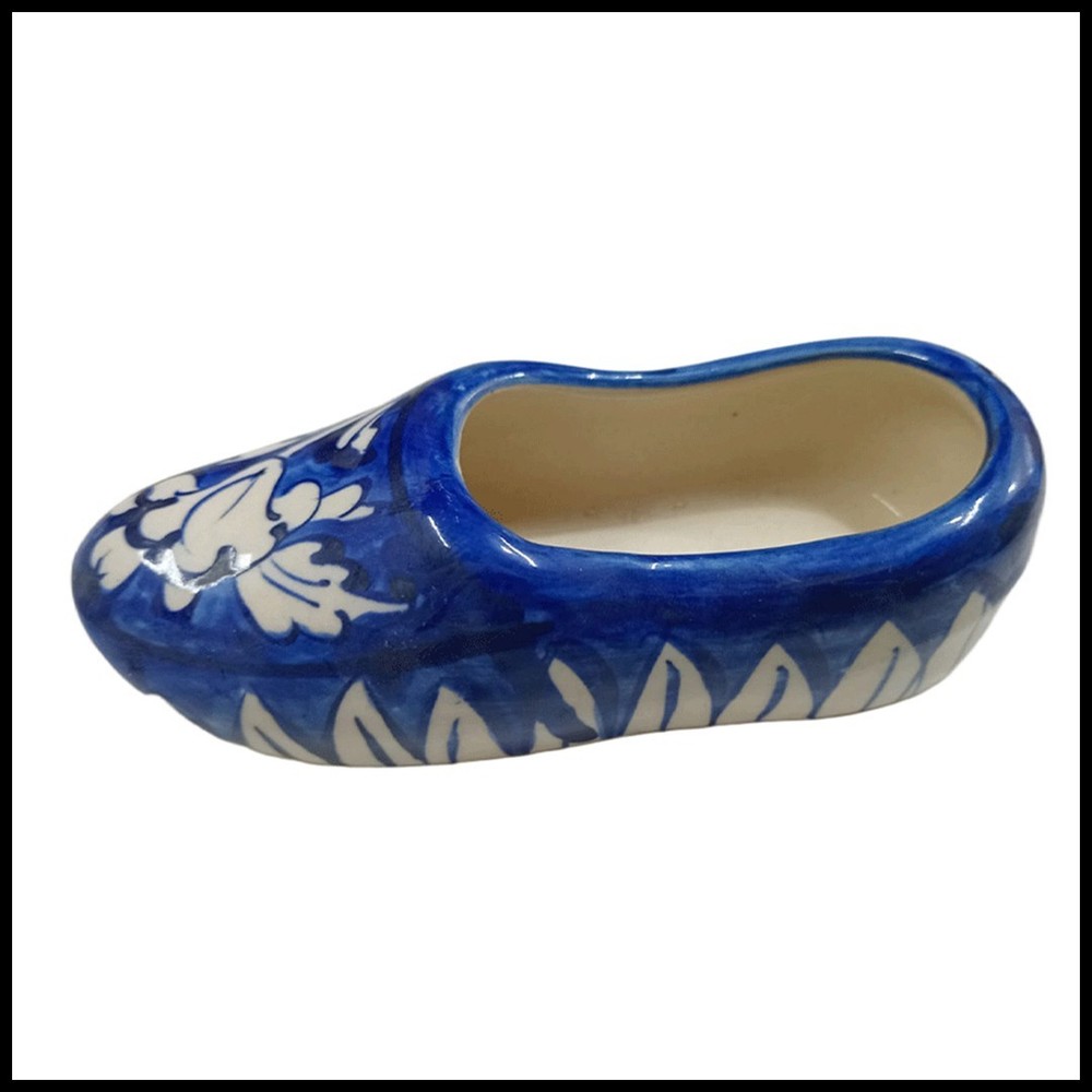 Blue Pottery Shoe Decor