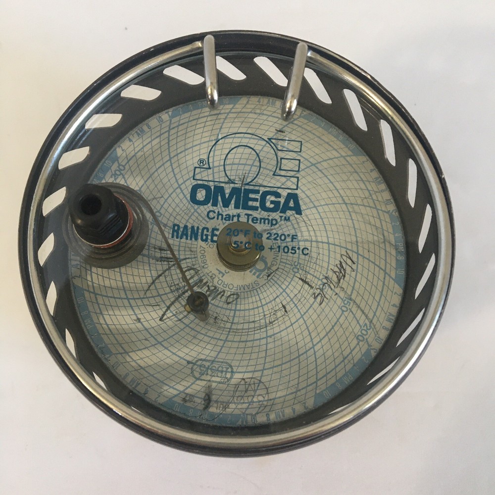 OMEGA Temperature Recorders, Self Powered, Spring Wound, 1 or 24 Hour & 7 Day