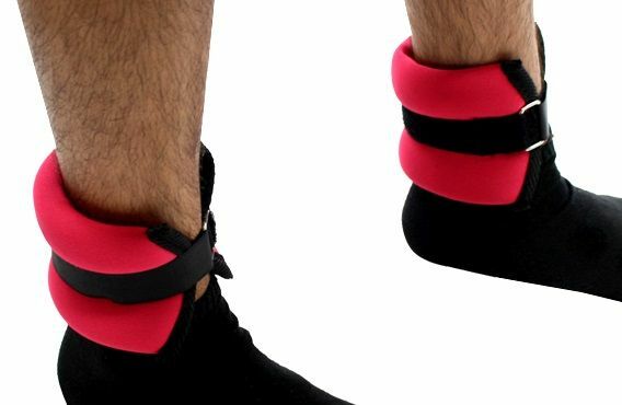 PERRINI RED WRIST/ANKLE WEIGHTS COME IN PAIR 1LB EACH ADJUSTABLE STRAP