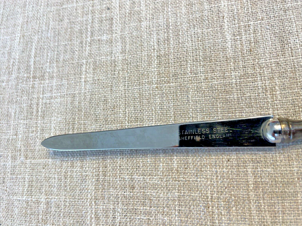 Antique Sheffield England WEB Sterling Co. Handle Letter Envelope Opener