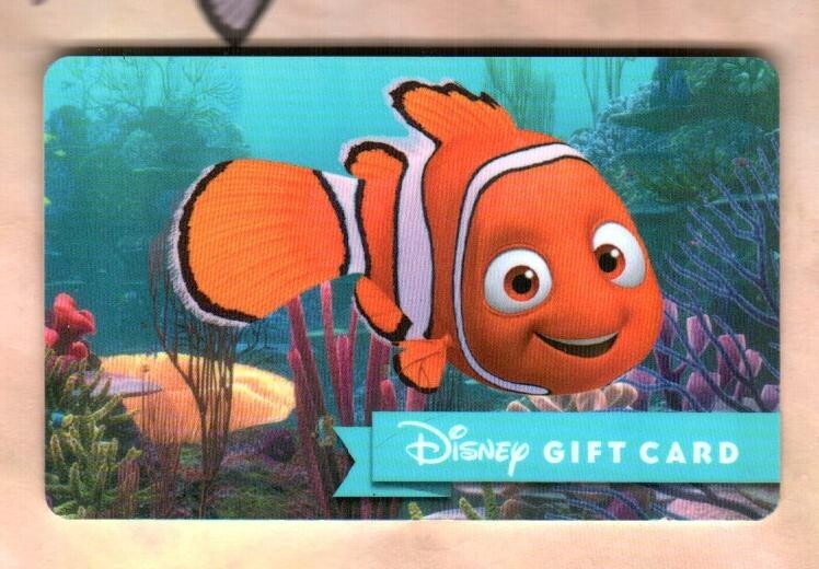 DISNEY Finding Nemo ( 2015 ) Gift Card ( $0 )