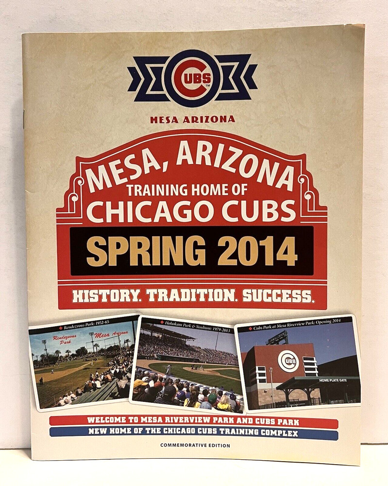 Spring Training 2014 Mesa Chicago Cubs Riverview Park Magazine Scorecard Bundle