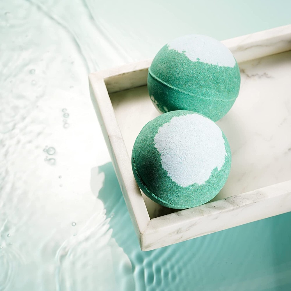 Natural Aromatherapy Bath Bombs, Handmade Eucalyptus Shower Bombs with Mint