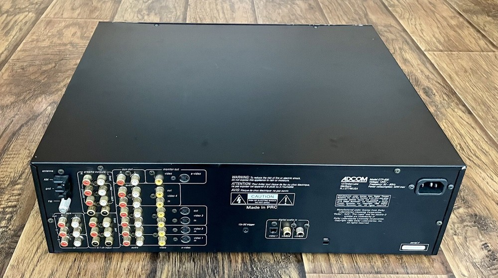 Adcom Digital Processing Tuner Preamplifier GTP-830 — Partially Tested/Working