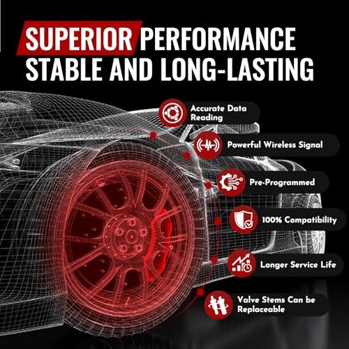 Pre-programmed TPMS Sensor Tire Pressure Monitoring System Sensor 4 PCS