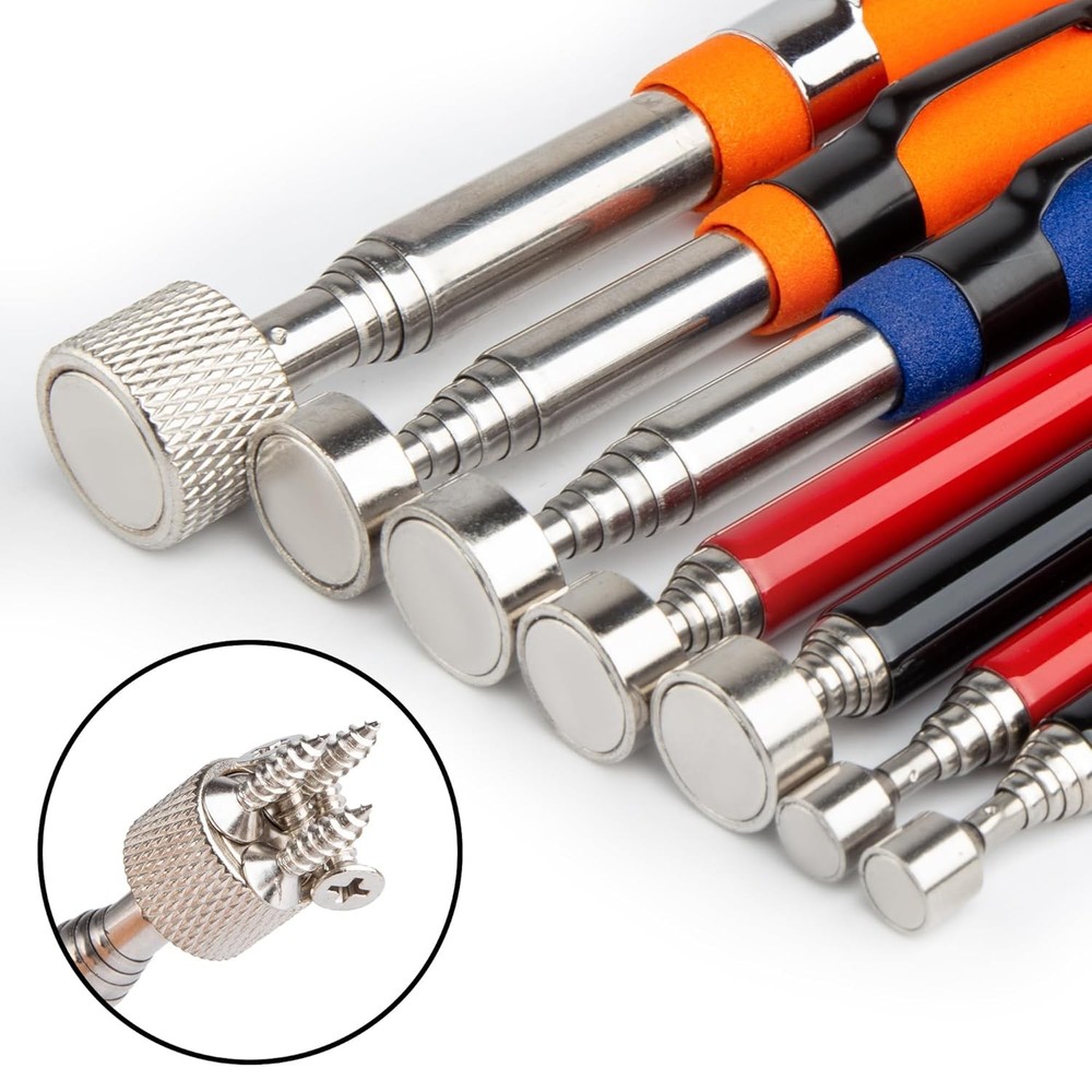Telescoping Magnet Pickup Tool Set 4 Pack Extendable Telescopic black,blue