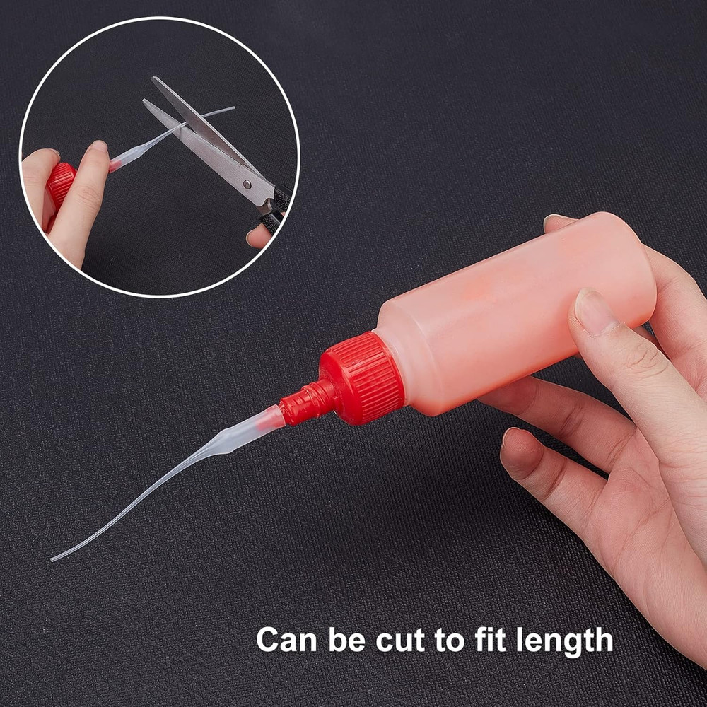 Glue Tips, 100Pcs Plastic Glue Micro-Tips Extender White Precision Applicator fo