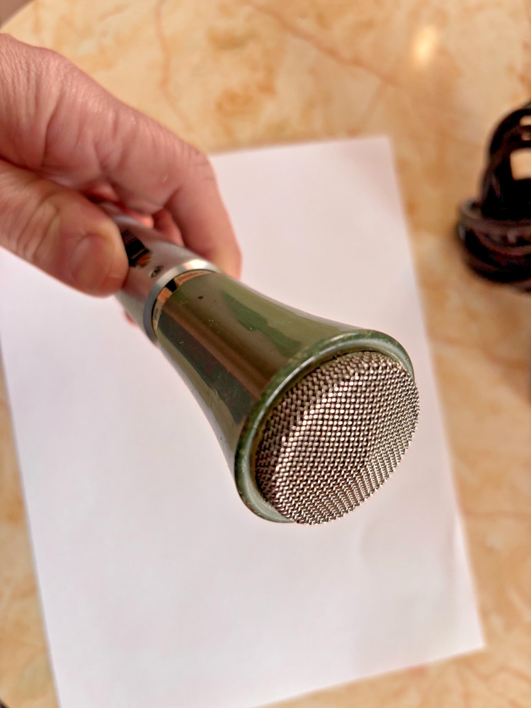 Vintage Shure Model 430 Commando Microphone with Cable (Untested) Harmonica 60's