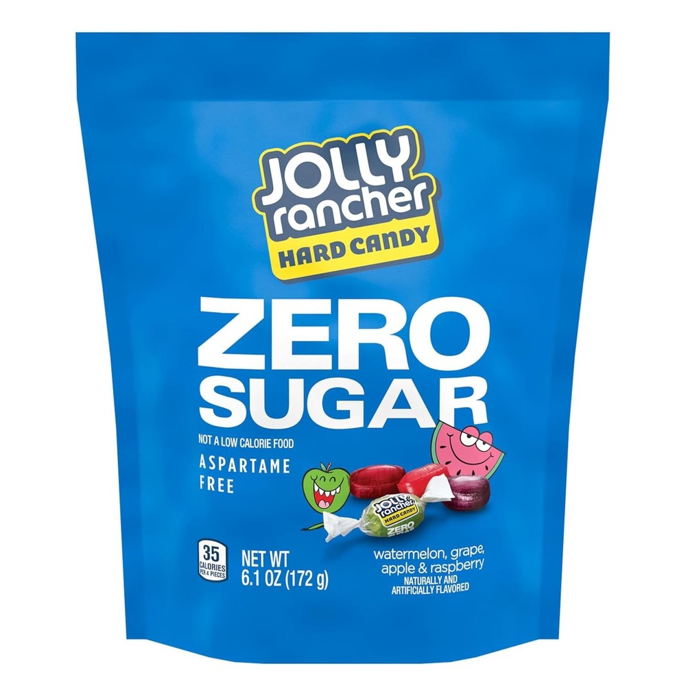 Individually Wrapped Zero Sugar Fruit-Flavored Hard Candy - 6.1 oz for Freshness