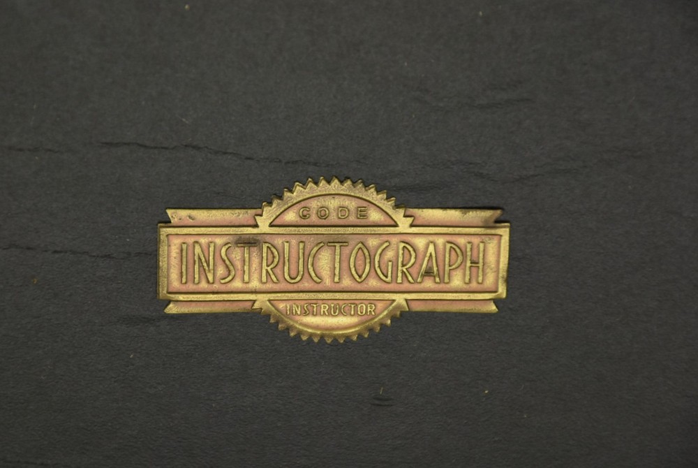 Vintage Instructograph Morse Code CW Trainer Machine + Box HAM