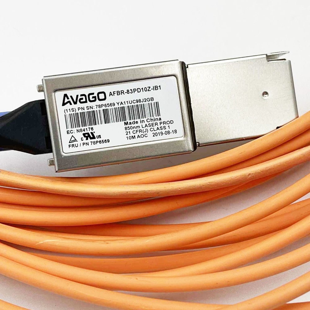 78P6569 ECCY*SINGLE 78P7116 Cable IBM POWER 10-meter active optical cable (AOC)