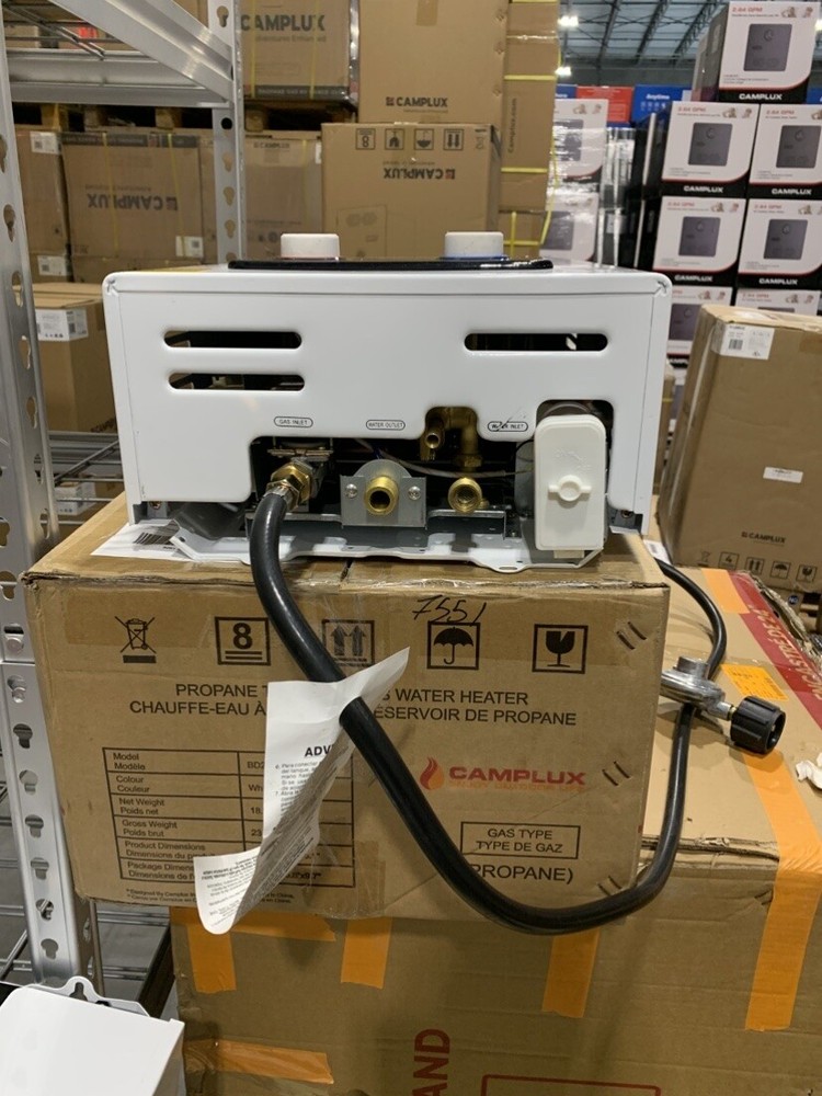 Camplux 10L Tankless Gas Water Heater Outdoor Camper Instant Hot Water Open Box