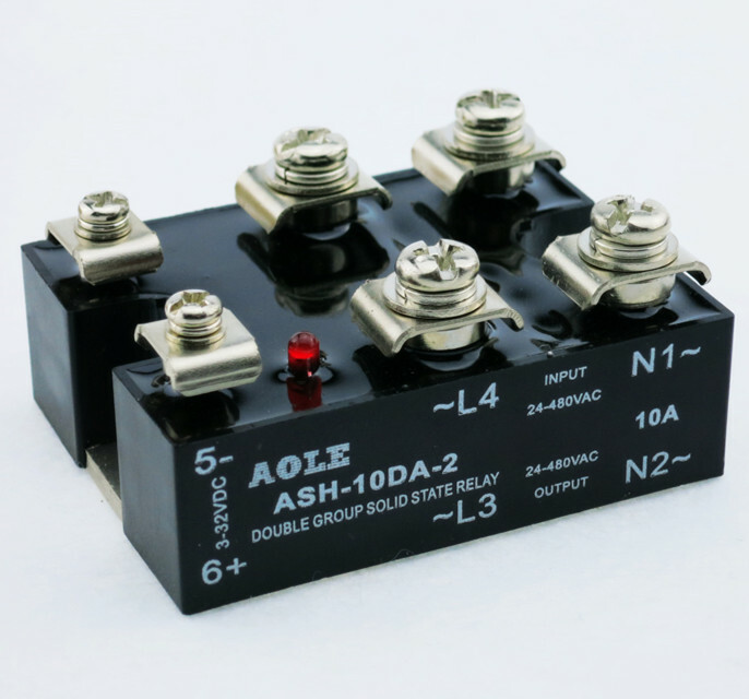 10A two-phase solid state relay ASH-10DA-2 DC-AC JGX-2 4840Z
