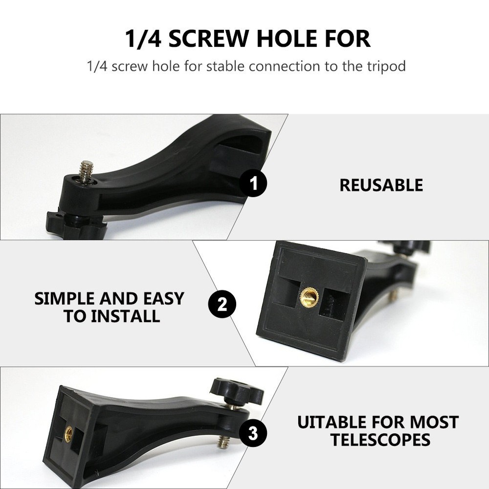 Binocular Tripod Adapter 1/4 Inch Plastic Fixed Bracket for Adventures