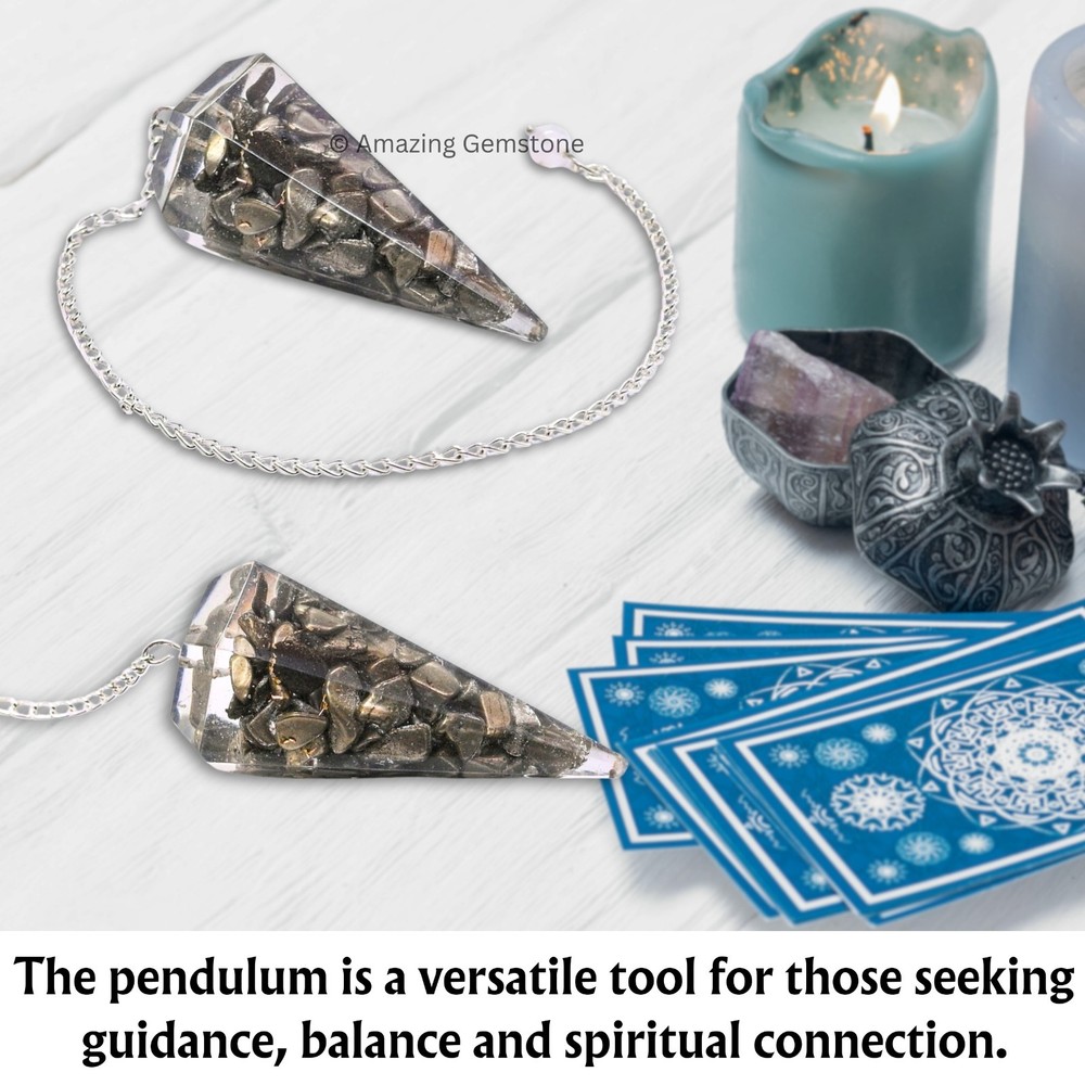 Pyrite Orgone Crystal Pendulums