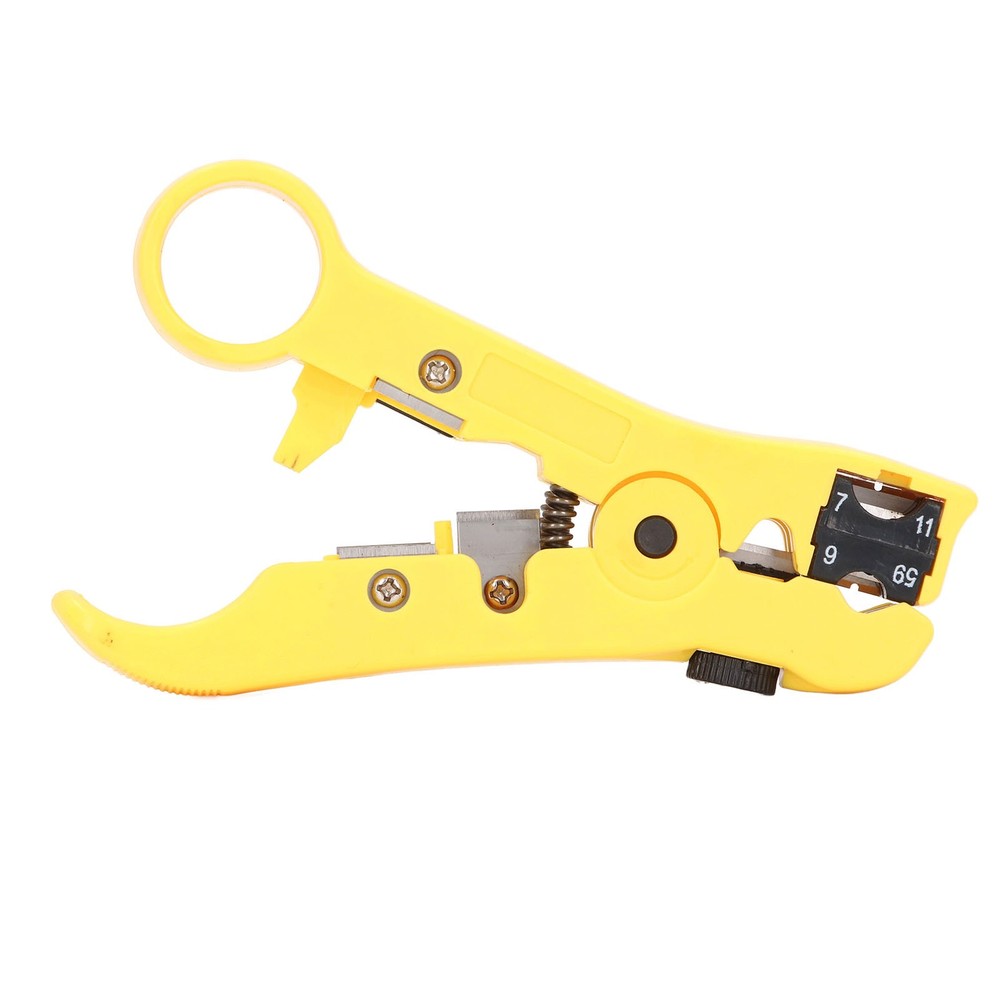 Coaxial Cable Crimping Pliers Combination Tool Adjustable Coax Stripper New
