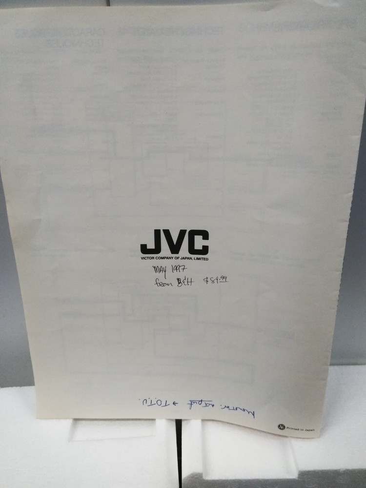 JVC JX-S100 4 Input 2 Output Passive A/V Selector (Composite & S-Video + Audio)
