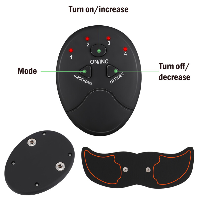 EMS ABS Muscle Trainer Abdominal Hip Buttocks Stimulator Electric Smart Training