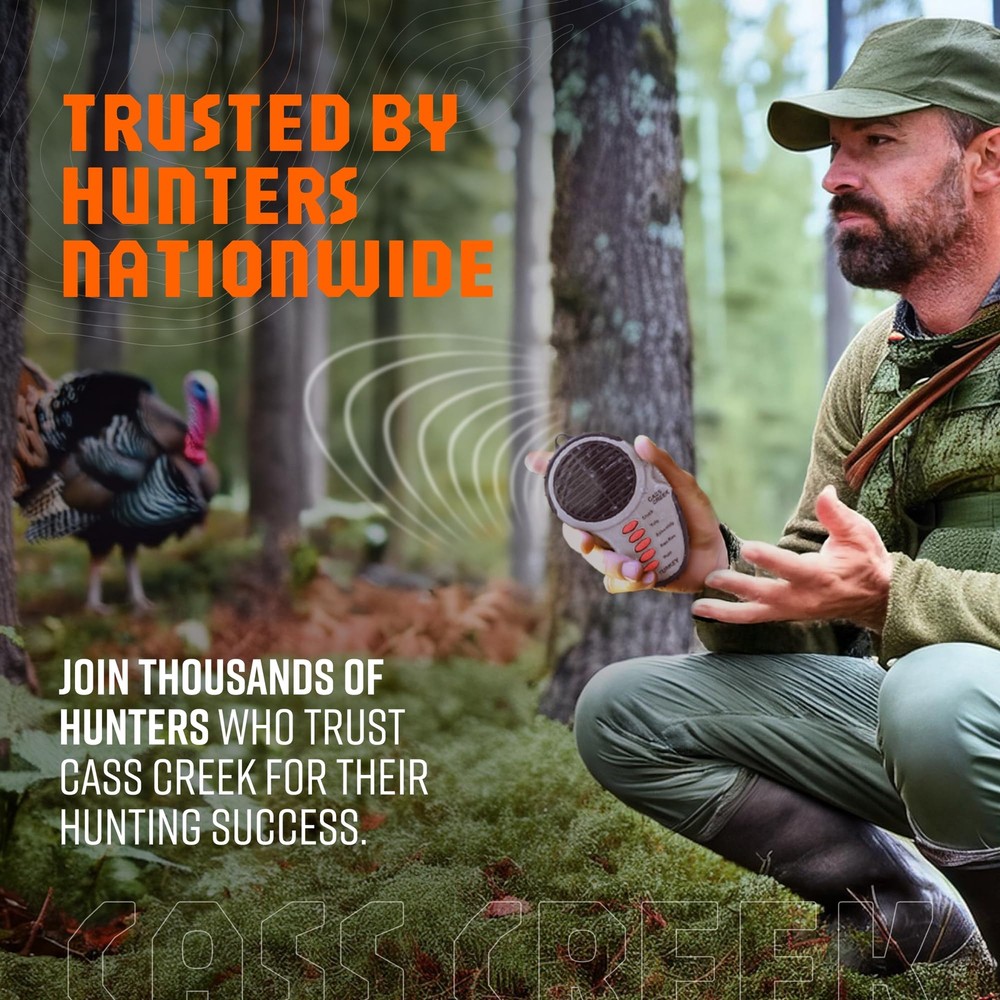 Spring Gobbler Electronic Game Call, Compact Handheld Turkey Call, Realistic Dig