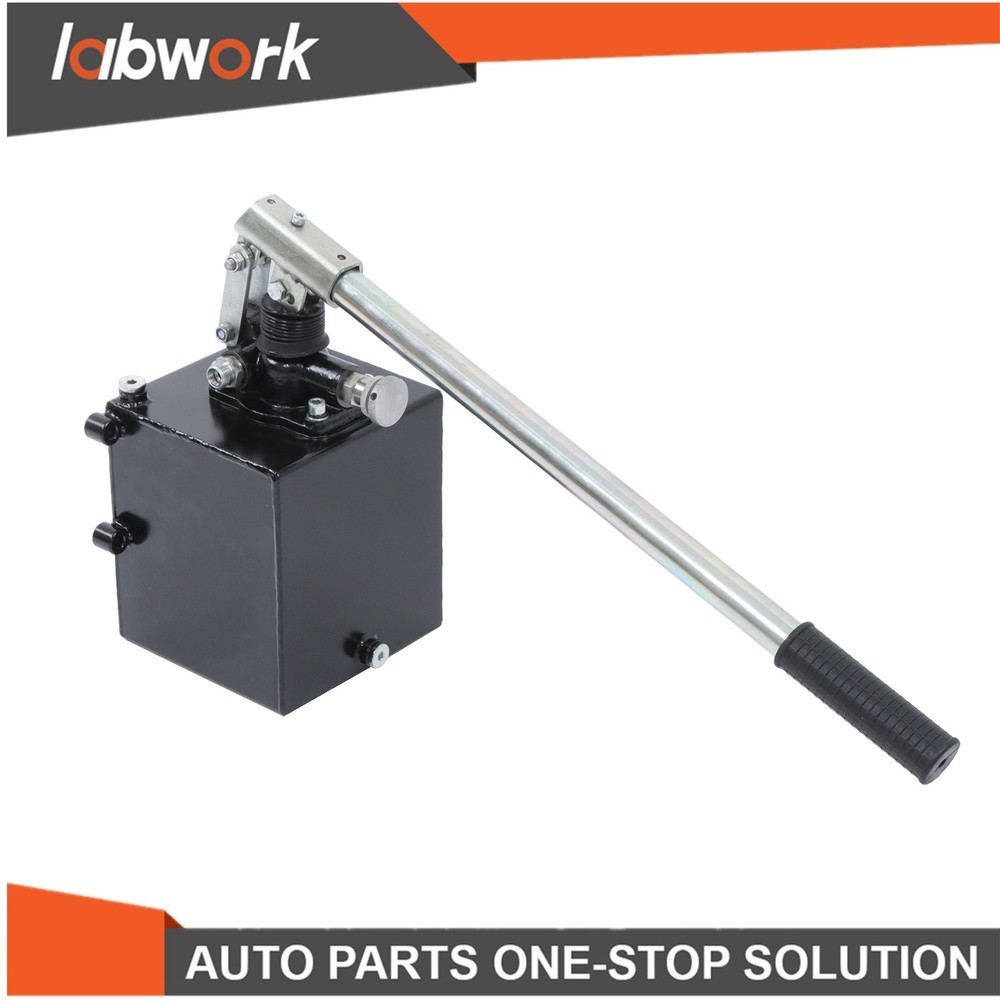 Labwork Hydraulic Piston Hand Pump 1.5CID 5 Qt w/ Release Knob Single-acting