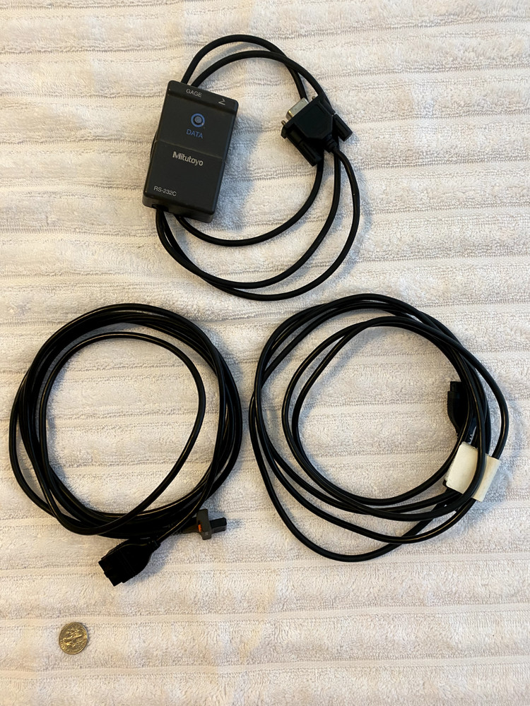 Mitutoyo 264-007 direct input tool and 2 data cables (2m)