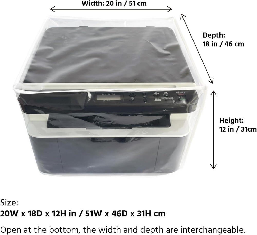 Clear Printer Dust Cover Waterproof Protective Case Universal