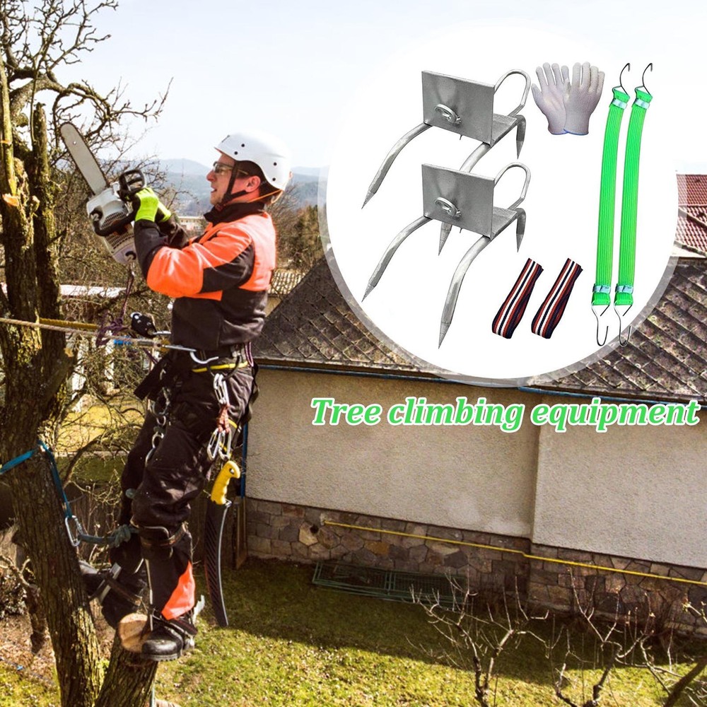 Tree Climbing Spikes For Tree Work Secure Fit Portable Gear Equipment Tree