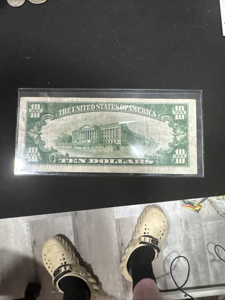 10$ Lime Green Bill
