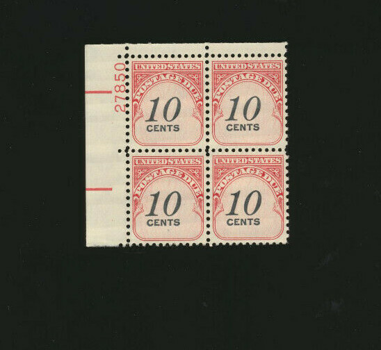 J97 Postage Due Plate # Block (1959)