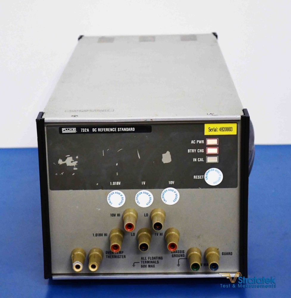 Fluke 732A DC Voltage Reference Standard 10V DC Calibration