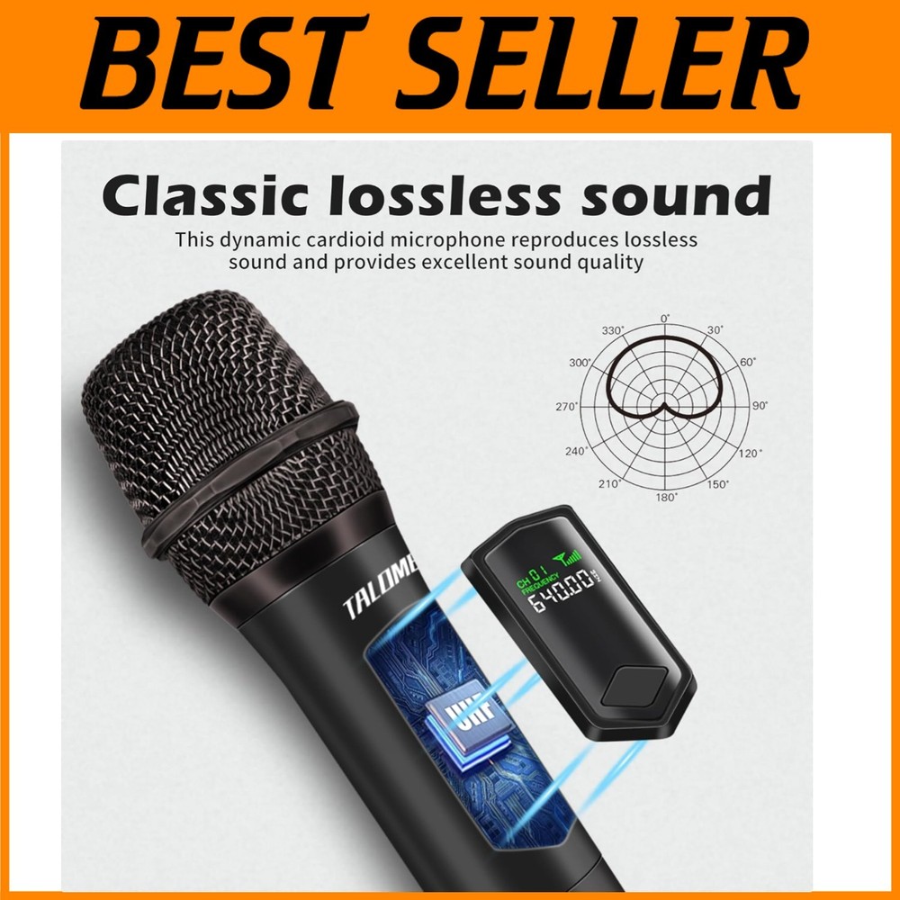 Dual Wireless Karaoke Microphone System