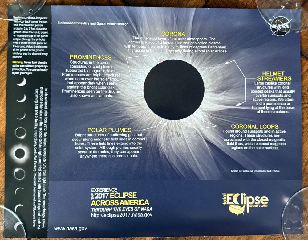 NASA bundle 7 pieces 2017 Eclipse, original NEW!