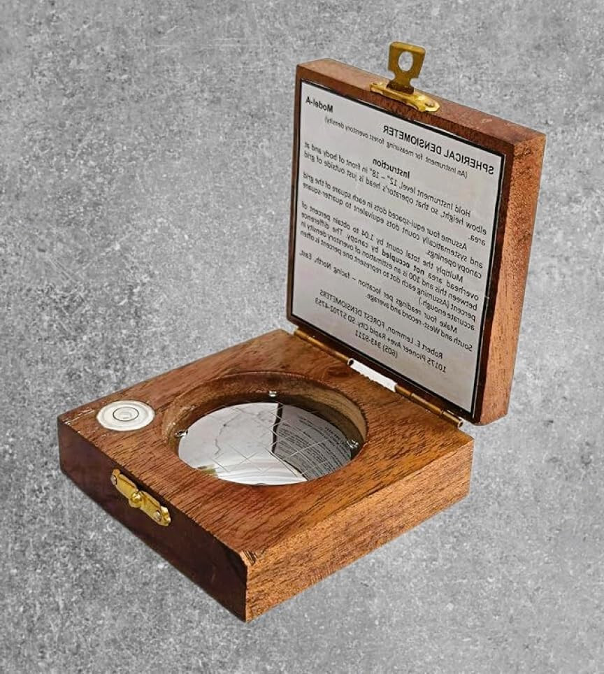 Handmade Forestry Suppliers Spherical Crown Densiometer Forestry Compass Tool