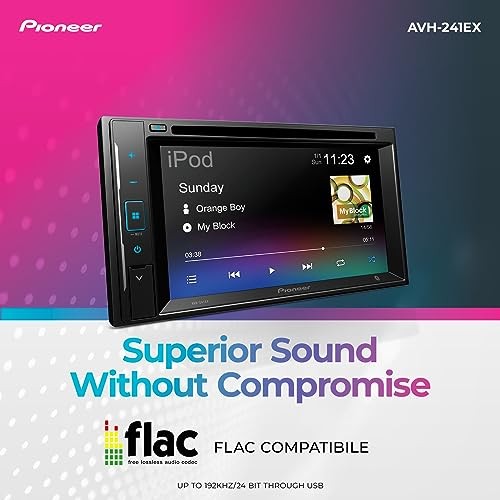 AVH-241EX 6.2" Resistive Touchscreen, Double Din – Bluetooth, Backup Camera