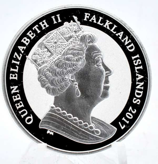 1 oz Silver 2017 "Britannia Rules The Waves" Coin with ERROR in Capsule