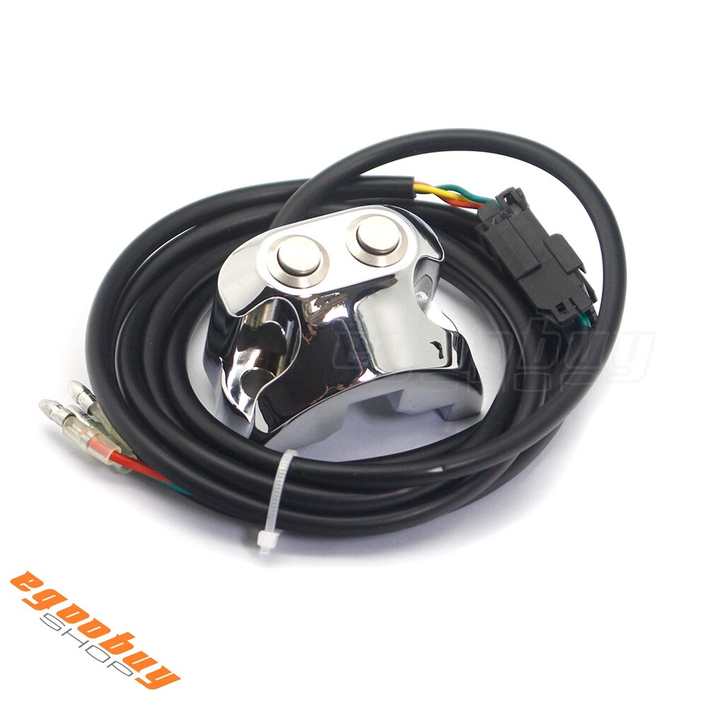 1" Handlebar Mounted 2 Button Switch Controller For Harley Dyna V-Rod Sportster
