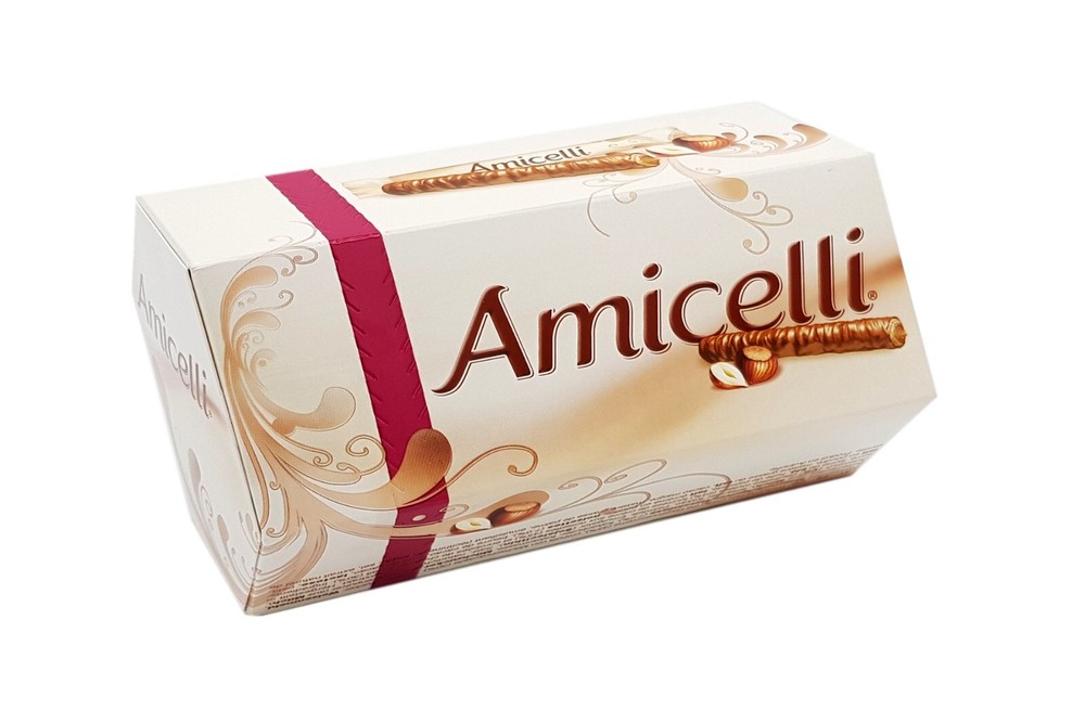 3x boxes genuine Amicelli wafer rolls with hazelnut cream 🍬 TRACKED ✈