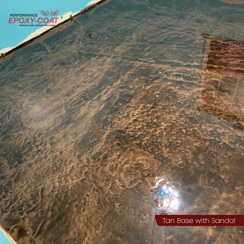 Metallic Half Epoxy Floor Coating Kit 150 sq. ft. MEDIUM BLUE Base Coat