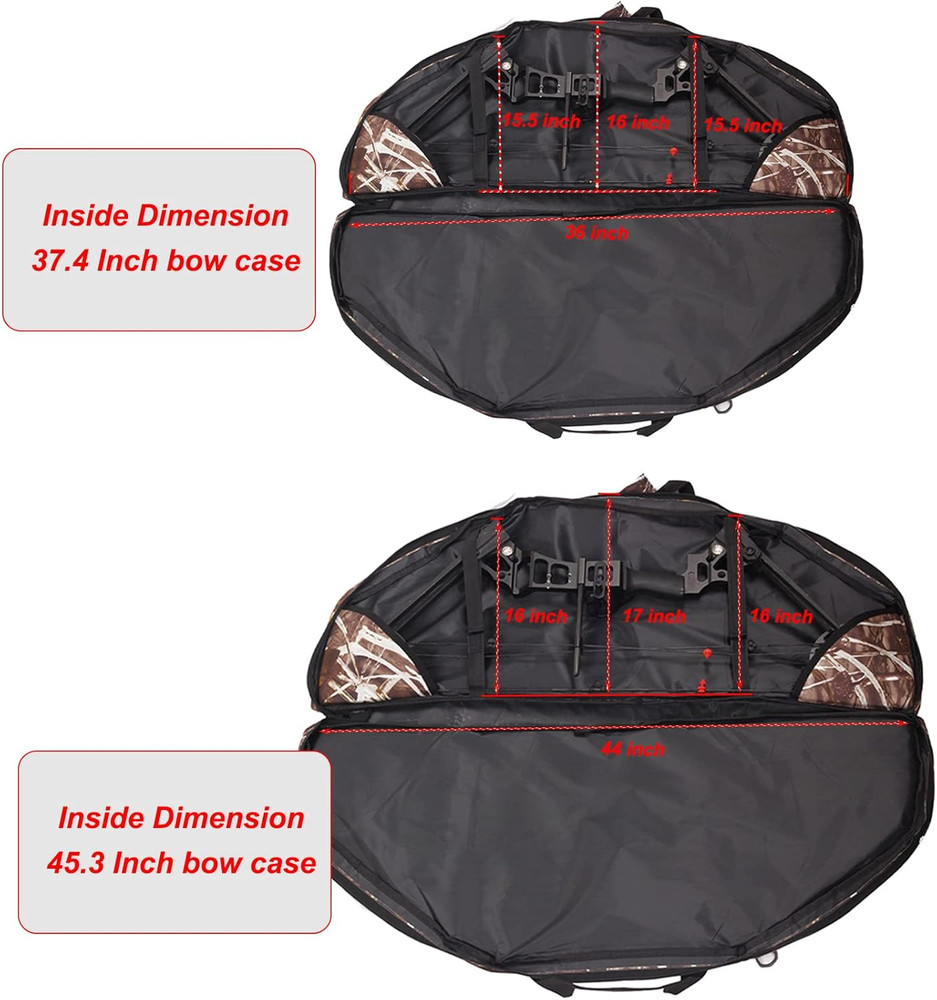 Lightweight Compound Bow Case 600D Water-Resistant Archery Backpack Bag