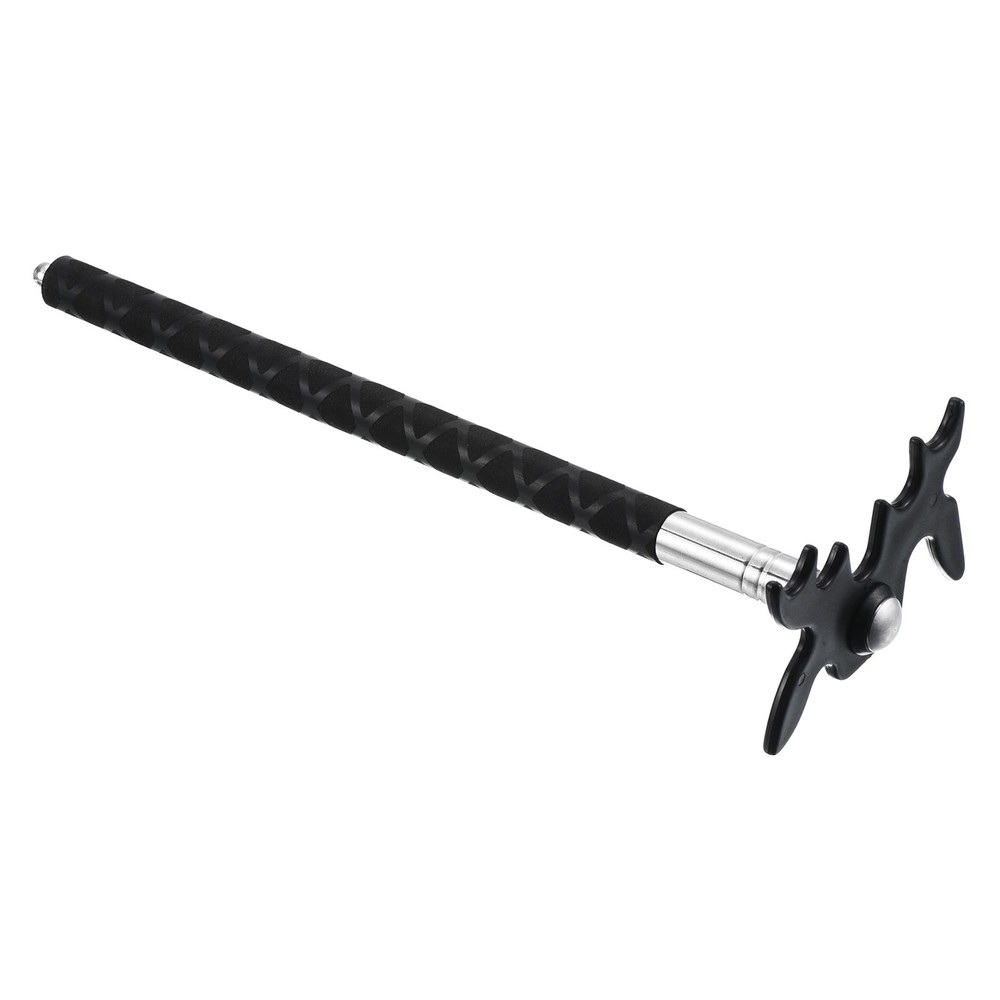 Billiard Stick Bridge Stick, Silicone Handle with Plastic Bridge Head, Black