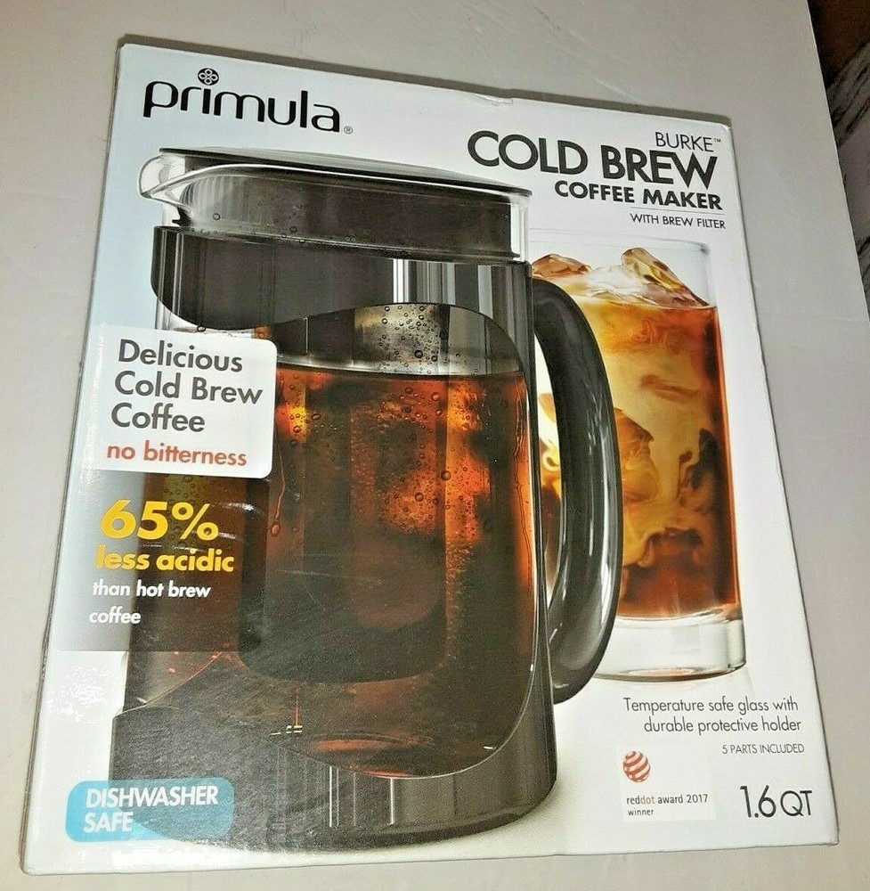 Primula PCBBK-5351 Pace Cold Brew Iced Coffee Maker 1.6 Quart - Black