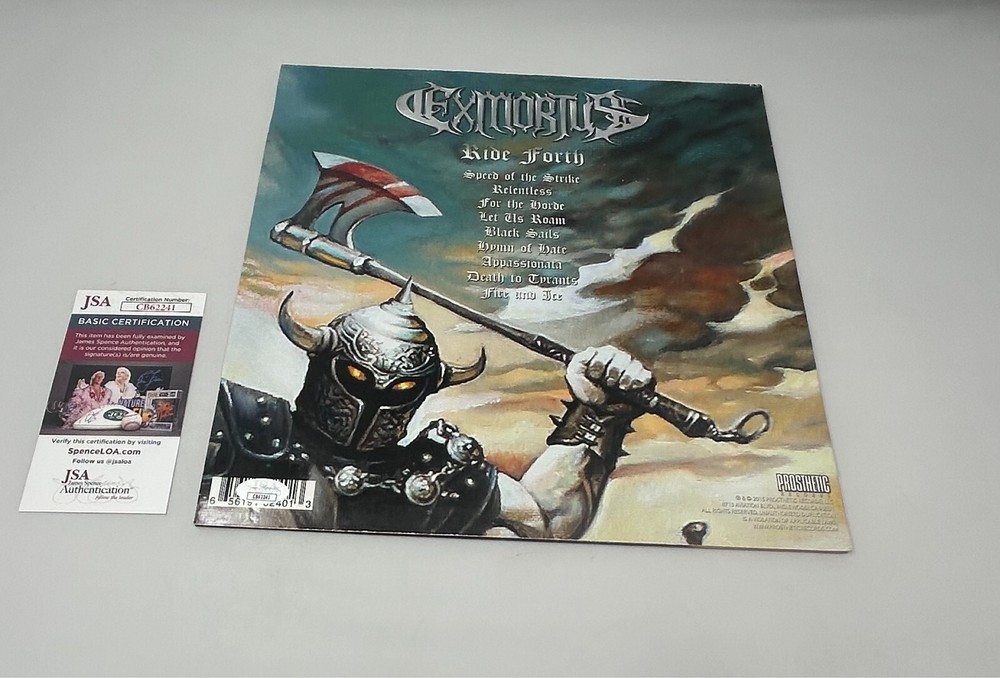 Exmortus signed Ride Forth Album JSA COA