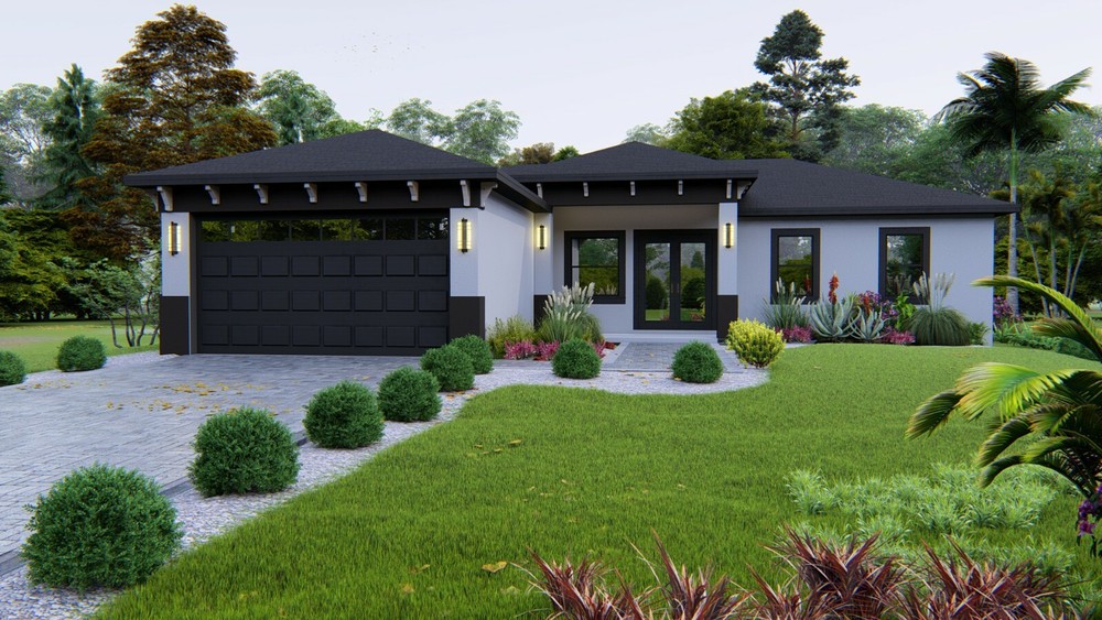 BLUEPRINTS CONTEMPORARY HOUSE PLAN ARCHUP #111P